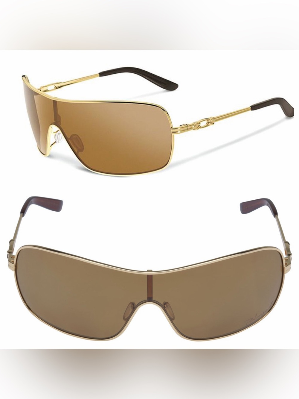 Like new! Oakley Distress Shield Sunglasses, Bronze/Gold Polarized 004073-05